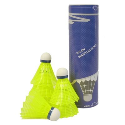 12 Synthetic Head Shuttlecocks, Yellow