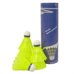 12 Synthetic Head Shuttlecocks, Yellow