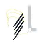 4 ancrages pour lignes de jeu de volleyball