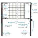 Complete Aluminum Volleyball System S / A, 3"