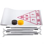 Shuffleboard Set with Plastic Court