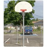 Structure extérieure de basketball, panneau de polyéthylène