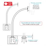 2 structures de basket gooseneck 6" ø