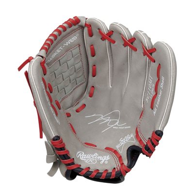 Rawlings Sure Catch Baseball and Softball Leather Glove, 11"