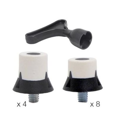 12 Mounted Composite Soccer Studs