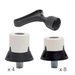 12 Mounted Composite Soccer Studs