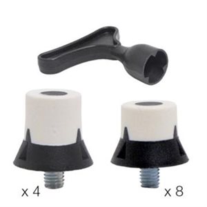 12 Mounted Composite Soccer Studs