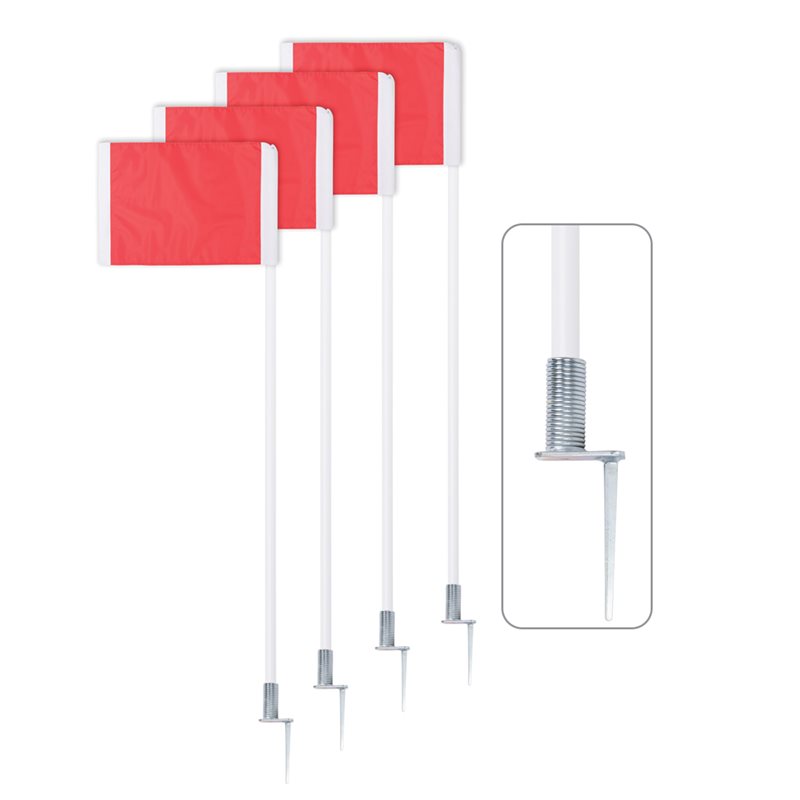 4 PVC corner flags