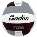 Baden Lexum Volleyball, Maroon / Grey / White