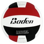 LEXUM Soft tough training volleyball, black / red / white