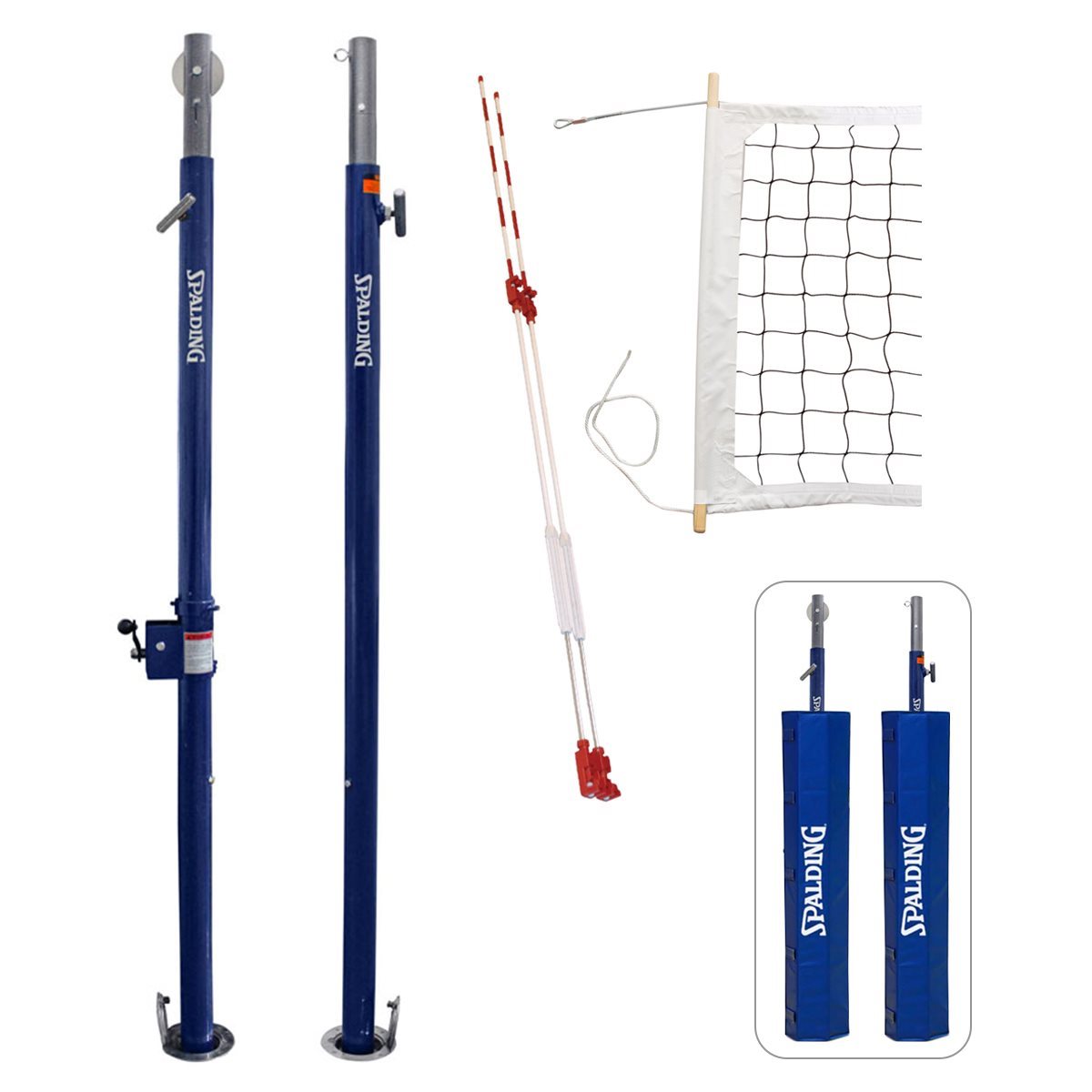 Spalding One-Court Elite Aluminum Volleyball System