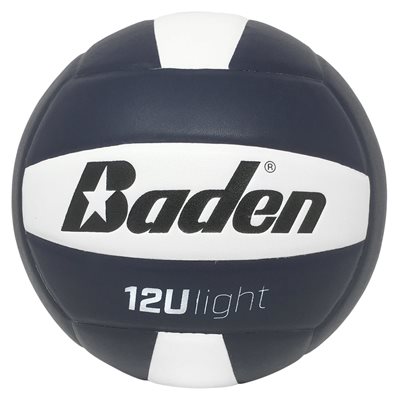 Ballon de volleyball baden 12U, léger, marine / blanc