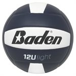 Ballon de volleyball baden 12U, léger, marine / blanc