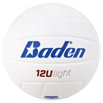 Ballon de volleyball Baden 12Ulight, 7,5 oz, blanc