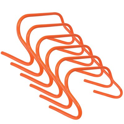 6 haies d'agilité en plastique