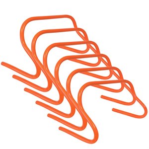 6 haies d'agilité en plastique