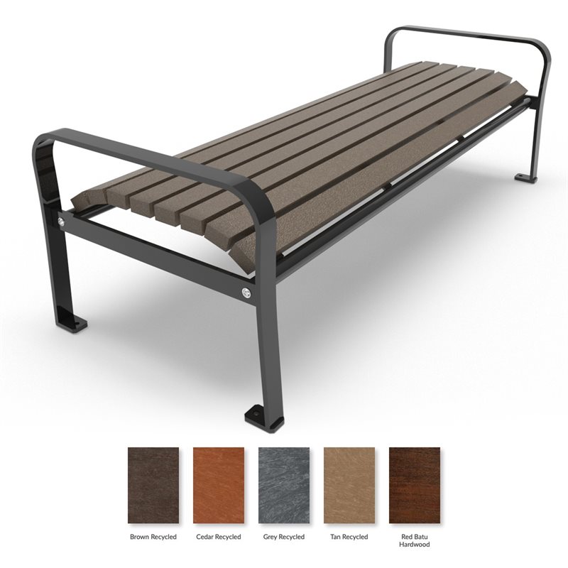 Banc de parc SUPERIOR sans dossier, 1 m 83 (6')