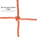 Paire de filets pour buts de soccer, 3 mm, 7' x 12' x 2' x 4'