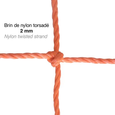 Pair of Soccer Nets, 2 Mm, 6'6" X 18' X 4' X 10'