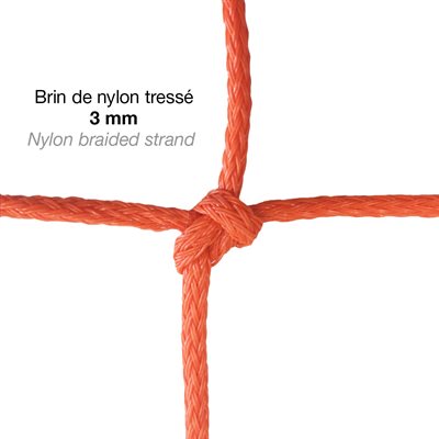 Pair of Soccer Nets, 3 Mm, 6'6" X 18' X 4' X 10'