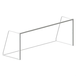 Pair of Aluminium Soccer Goals, 6'6" X 18' X 4' X 6'