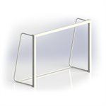 Pair of Steel Soccer Goals, 6'6"x18'x24"x50", 1-½"