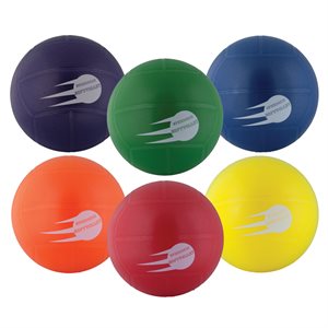 6 inflatable Speedskin volleyballs, 8"