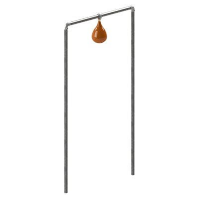 Structure de ballon-poire simple permanente, 1-7 / 8"