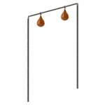 Structure de ballon-poire double permanente,1-7 / 8"