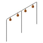Permanent Quadruple Speed Bag Structure, 144" X 72"