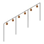 Permanent Sextuple Speed Bag Structure, 216" X 72"