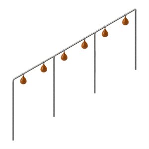 Permanent Sextuple Speed Bag Structure, 216" X 72"