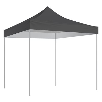 Folding Shelter with Slip-Over Bag 10'x10', Black