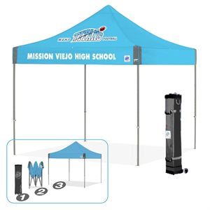 Folding Shelter with Slip-Over Bag 10'x10', Yellow