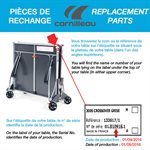 Table de tennis de table d'extérieure SPORT 500X, noire