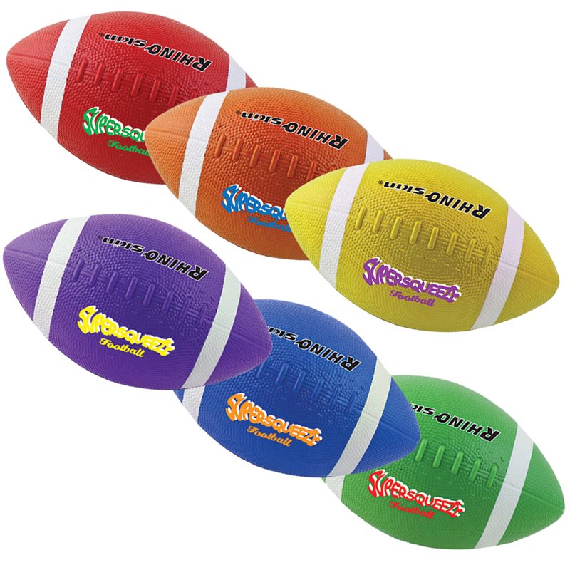 Ensemble de 6 ballons de football Rhino Skin SUPER SQUEEZE en mousse