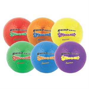 Set of 6 Foam Soccer Balls