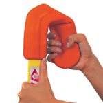 Bâton de hockey DOM Supersafe, 36", jaune