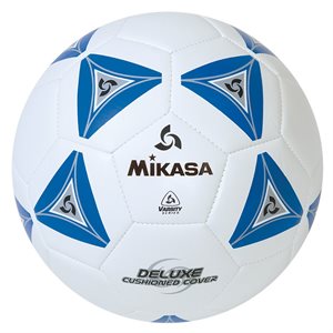 Ballon de soccer matelassé Mikasa Varsity Series, bleu