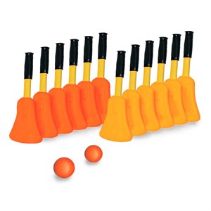 12 Mini Broomball Sticks, 14"