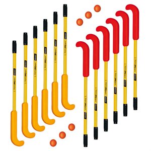 12 Supersafe field hockey sticks, 36"