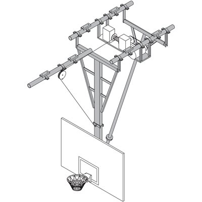 Ceiling Electric Folding Structure, 20'-28'