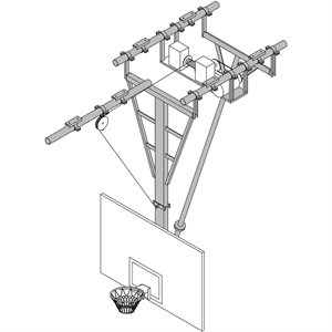 Ceiling Electric Folding Structure, 20'-28'