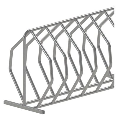Bicycle Rack, 24 Spots, Galvanized Steel