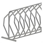 Bicycle Rack, 24 Spots, Galvanized Steel