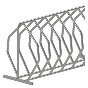 Bicycle Rack, 24 Spots, Galvanized Steel
