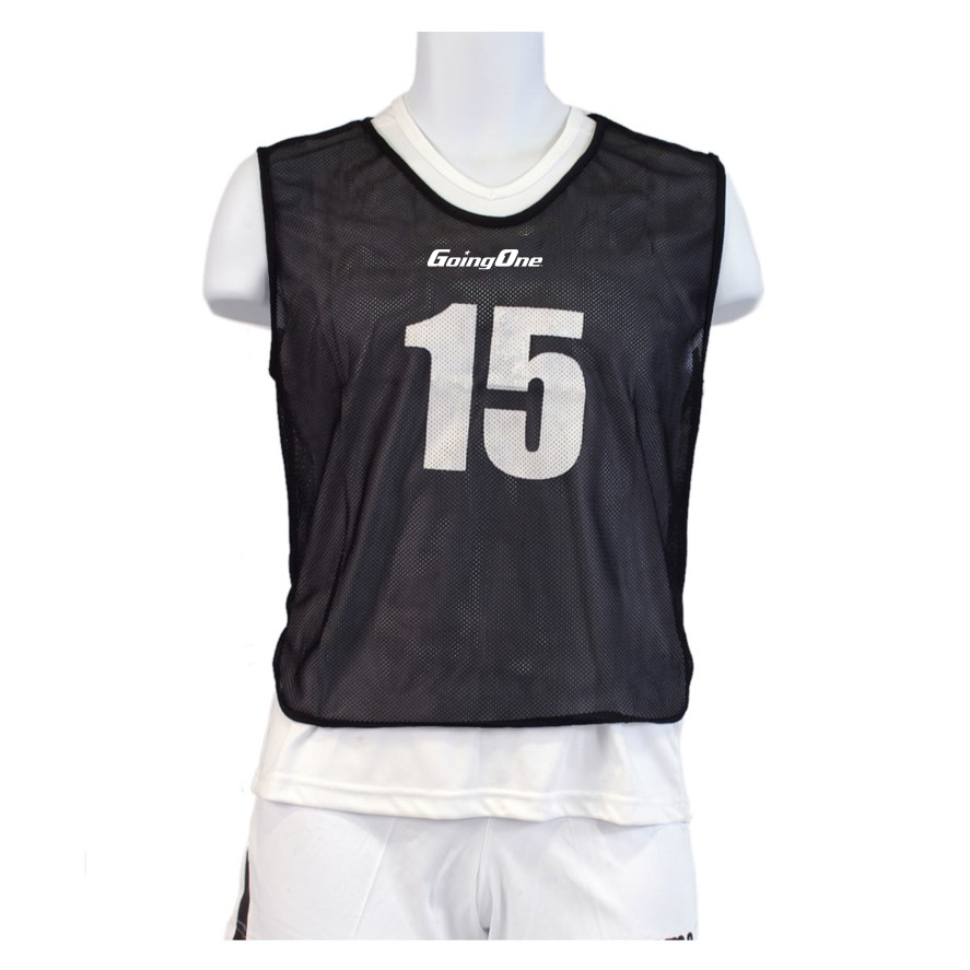 15 mesh pinnies #1-15, black