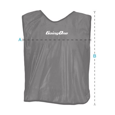 15 dossards mesh #1-15, argent