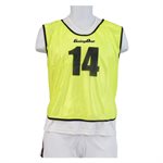 15 mesh pinnies #1-15, yellow