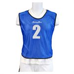 15 mesh pinnies #1-15, blue
